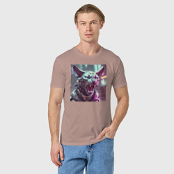 Мужская футболка хлопок Киберкот в стиле киберпанк - фото 2