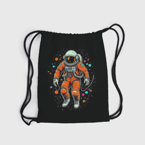 Рюкзак-мешок 3D Космонавт в оранжевом скафандре - фото 6