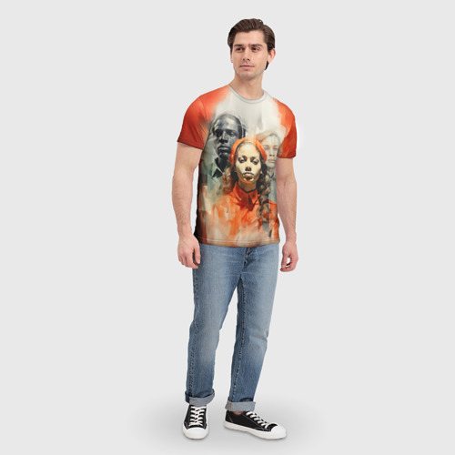 Мужская футболка 3D с принтом Бригада сопротивления, вид сбоку #3