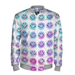 Мужской бомбер 3D Smiley holographic