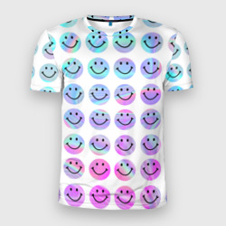 Мужская футболка 3D Slim Smiley holographic