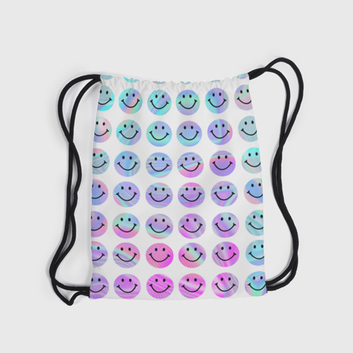 Рюкзак-мешок 3D Smiley holographic - фото 6