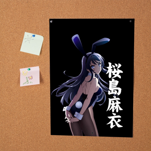 Постер Маи Сакурадзима - иероглифы - фото 2