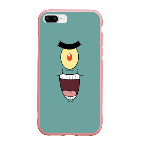Чехол для iPhone 7Plus/8 Plus матовый Планктон злодей, цвет баблгам