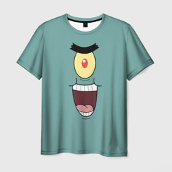 Мужская футболка 3D Планктон злодей