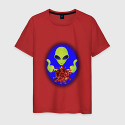 Мужская футболка хлопок Вирус с другой планеты