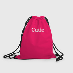 Рюкзак-мешок 3D Милашка ярко-розовый