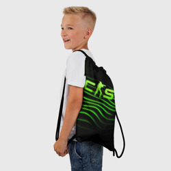 Рюкзак-мешок 3D CS2 green  logo - фото 2