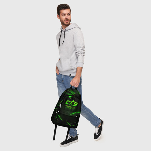 Рюкзак 3D Counter strike 2  green logo - фото 6