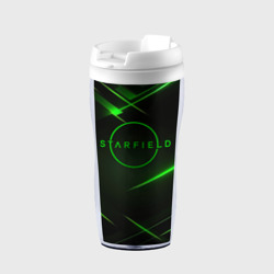 Термокружка-непроливайка Старфилд неоновый зеленый логотип