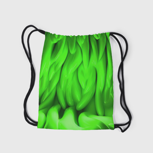 Рюкзак-мешок 3D Зеленая  абстрактная  текстура - фото 7