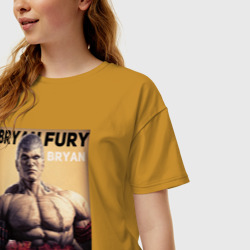 Женская футболка хлопок Oversize Tekken 8 Bryan Fury  - фото 2