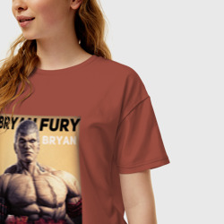 Женская футболка хлопок Oversize Tekken 8 Bryan Fury  - фото 2