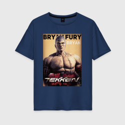Женская футболка хлопок Oversize Tekken 8 Bryan Fury 