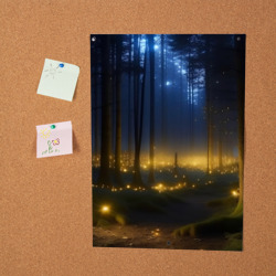 Постер Мистический светящийся лес - фото 2