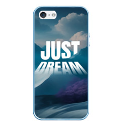 Чехол для iPhone 5/5S матовый Снежные горы just dream