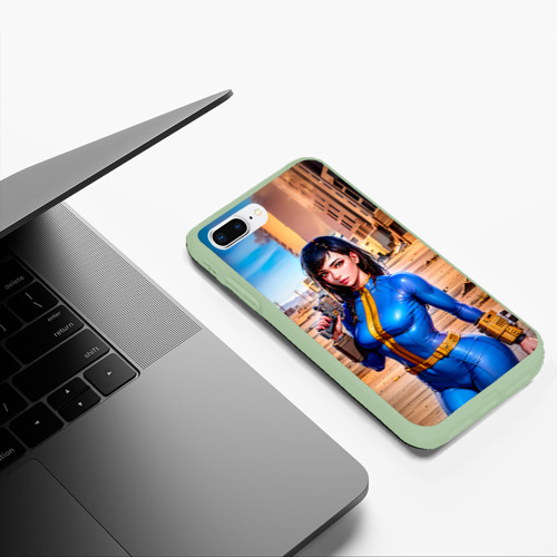 Чехол для iPhone 7Plus/8 Plus матовый с принтом Девушка из фалаута, фото #5
