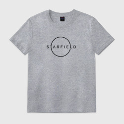 Мужская футболка хлопок Starfield лого черный