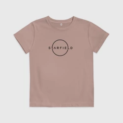 Детская футболка хлопок Starfield лого черный