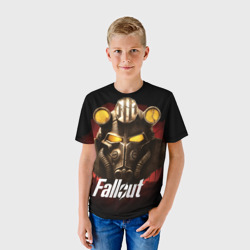 Детская футболка 3D Fallout шлем - фото 2