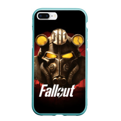 Чехол для iPhone 7Plus/8 Plus матовый Fallout шлем