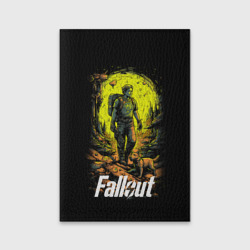 Обложка для паспорта матовая кожа Fallout poster