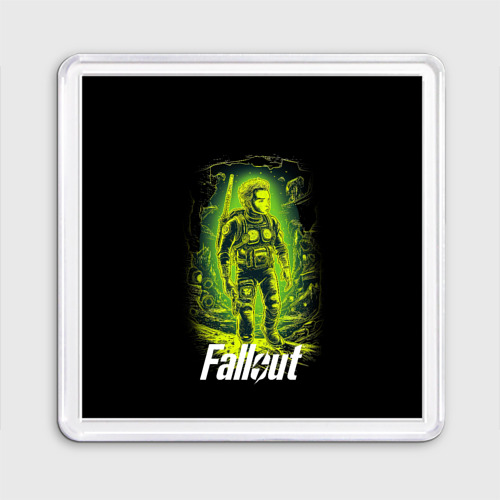 Магнит 55*55 Fallout game poster style