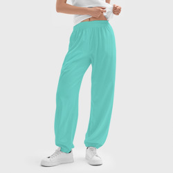 Женские джоггеры оверсайз 3D Цвет Тиффани - фото 2