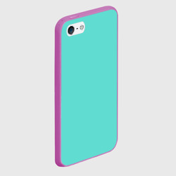 Чехол для iPhone 5/5S матовый Цвет Тиффани - фото 2