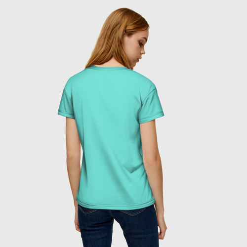 Женская футболка 3D Цвет Тиффани, цвет 3D печать - фото 4