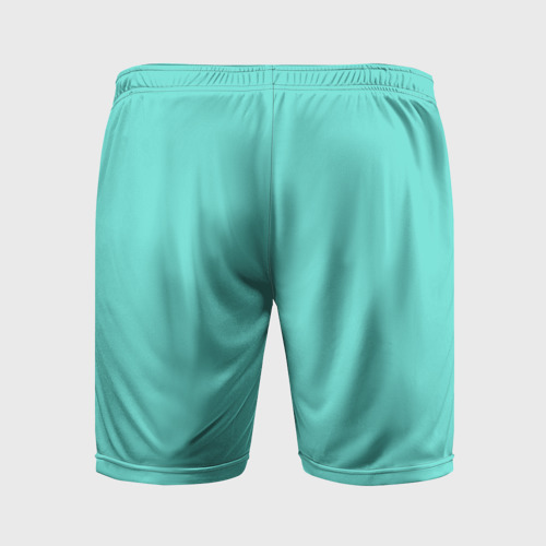 Мужские шорты спортивные Цвет Тиффани, цвет 3D печать - фото 2
