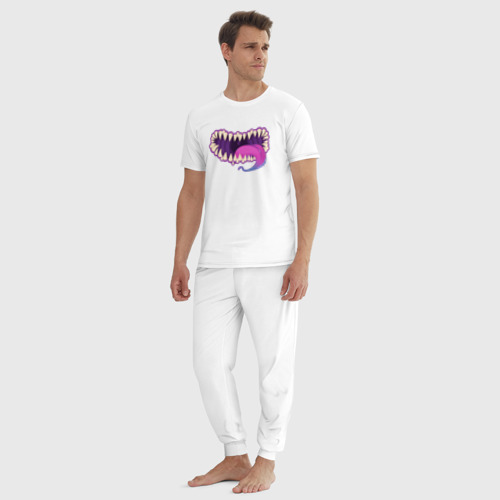 Мужская пижама хлопок Мимик ДНД, цвет белый - фото 5