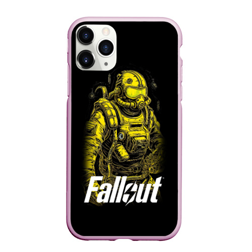 Чехол для iPhone 11 Pro Max матовый Poster  Fallout, цвет розовый