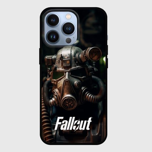 Чехол для iPhone 13 Pro с принтом Fallout man, вид спереди #2