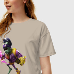 Женская футболка хлопок Oversize Зомби-супергерой - фото 2