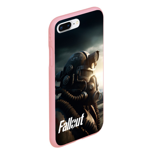 Чехол для iPhone 7Plus/8 Plus матовый Fallout  man game, цвет баблгам - фото 3