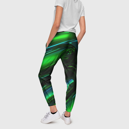 Женские брюки 3D Green elemetns, цвет 3D печать - фото 4