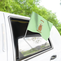 Флаг для автомобиля День рождения капибары - фото 2