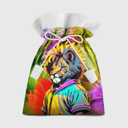 Подарочный 3D мешок Funny lion cub - pop art