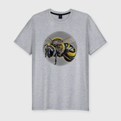 Медоносная пчела – Мужская футболка хлопок Slim с принтом купить