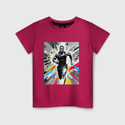 Детская футболка хлопок Чернокожий спринтер