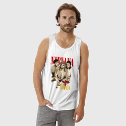 Мужская майка хлопок Nirvana rock band - фото 2