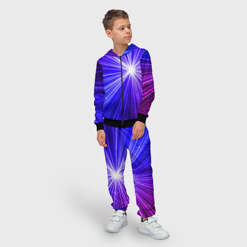 Детский 3D костюм с принтом Космическое свечение, фото на моделе #1