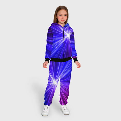 Детский 3D костюм с принтом Космическое свечение, вид сбоку #3