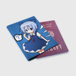 Обложка для паспорта матовая кожа Touhou Project Cirno Baka - фото 2