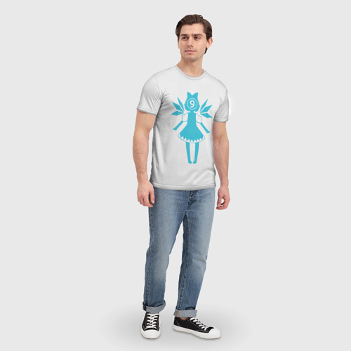 Мужская футболка 3D с принтом Touhou Project Cirno 9, вид сбоку #3