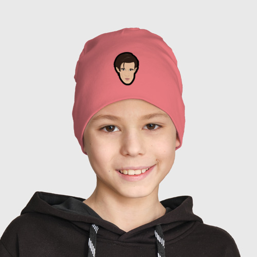 Детская шапка демисезонная Мэтт Смит, цвет розовый - фото 3