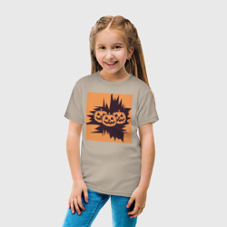 Детская футболка хлопок Halloween фонарь джек тыква - фото 2