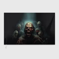 Флаг 3D Толпа зомби 
