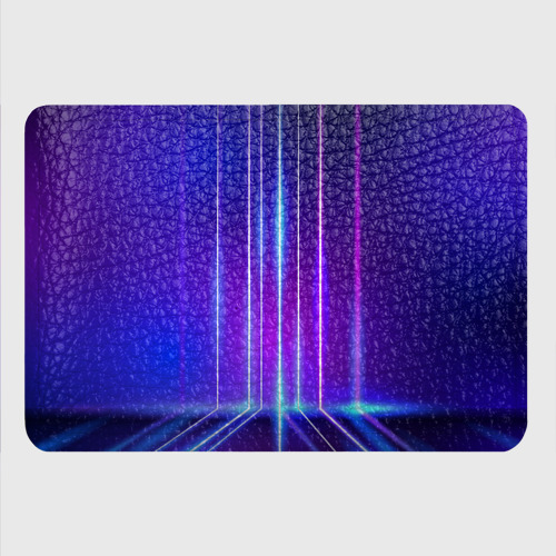 Картхолдер с принтом Neon glow - vaporwave - strips, цвет черный - фото 4